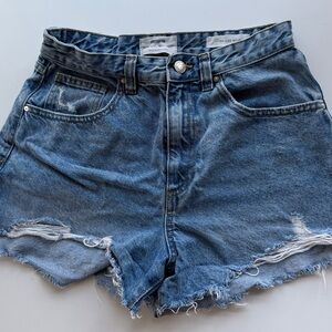 Cotton On Distressed Blue Jean Shorts